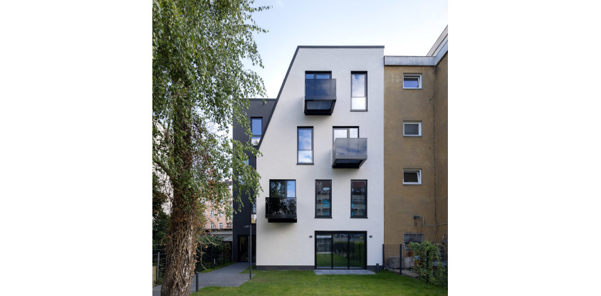Apartmenthaus Ansicht Gartenseite