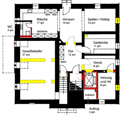 #t1 Haus P Grundriss Kellergeschoss