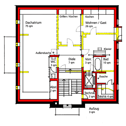 #t4 Haus P Grundriss Dachgeschoss