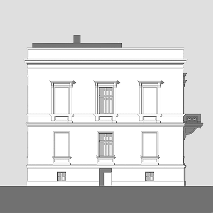 Haus P Ansicht von Südwesten